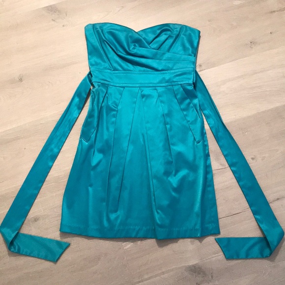 juniors turquoise dress
